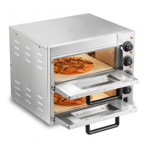 Két szintes  pizzasütő – 35,5 cm átmérő, 50-350 °C hőmérséklet-tartomány