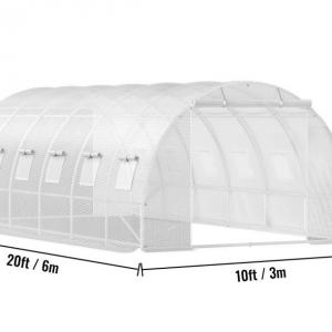 Melegház, üvegház horganyzott acél kerettel 6x3x2m