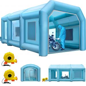 Mobil  festőfülke, festő sátor légfúvóval 9 x 6 x 4 m