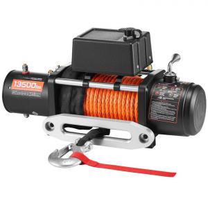 Nagy teherbírású, 12 V-os elektromos csörlő 6100 kg