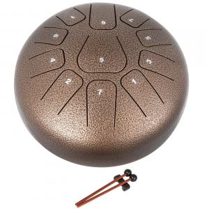 Nyelvdob Készlet – 20 cm, 11 Hang, F-dallam  Acél-Titán Ötvözet  Meditációhoz és Zeneterápiához