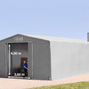 Outlander ponyva csarnok raktársátor 8x12m oldalmagasság 4,00 m tolókapuval  ponyva PVC  szürke