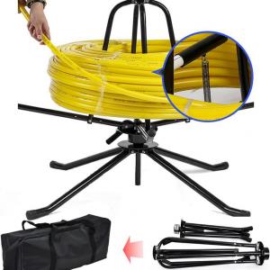 Padlófűtés csőlecsévélő állvány – 300 kg teherbírás, 600 m kapacitás, Ø16–32 mm PEX/PERT/AL-PEX csövekhez, hordtáskával