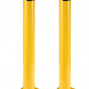 Parkolásgátló oszlop sárga  107 cm 2db-os készlet