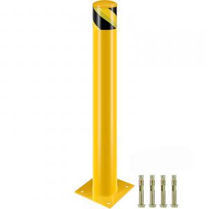 Parkolásgátló oszlop sárga 122 cm átmérő 14 cm