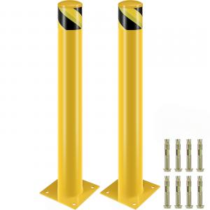 Parkolásgátló oszlop sárga 91 cm átmérő 11 cm 2db-os készlet