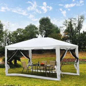 Pavilon pergola, rendezvénysátor 4x3m oldalfalakkal szúnyoghálóval