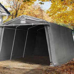 Ponyvagarázs mobilgarázs 3,3x4,7m ponyva szürke