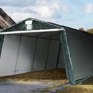Ponyvagarázs mobilgarázs 3,3x6,2m ponyva zöld