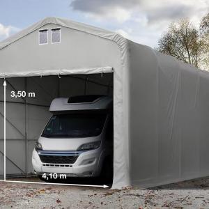 Ponyvagarázs, mobilgarázs 5x10m, PRIMEtex lángálló ponyva, szürke