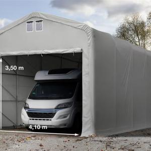 Ponyvagarázs mobilgarázs autógarázs 5x10m PRIMEtex- tűzálló ponyva szürke