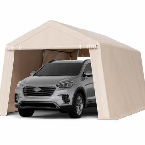 Ponyvagarázs, mobilgarázs, tárolósátor 3 x 4,6m  (33,9 m³) bézs