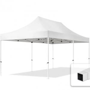 Pop-up  összecsukható pavilon rendezvénysátor 3x6m ponyva PVC oldalpanel nélkül  fehér