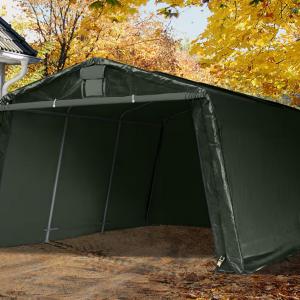 Premium Ponyvagarázs mobilgarázs 3,3x4,7m  ponyva zöld
