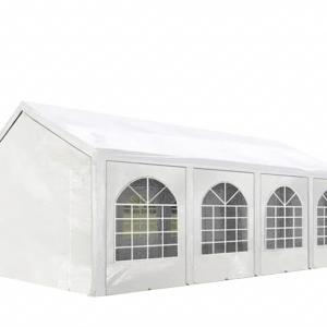 Premium rendezvénysátor partisátor 8x4m, ponyva PE 450 fehér