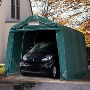 Professional Ponyvagarázs mobilgarázs 2,4x3,6m PVC ponyva zöld