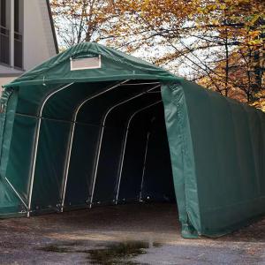 Professional Ponyvagarázs mobilgarázs 3,3x6m zöld, statikai csomaggal