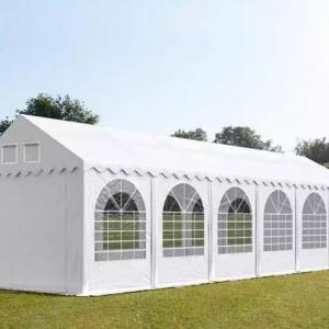 Professzionális extra erős rendezvénysátor  4x12 m, ponyva lángálló PVC fehér oldalmagasság + 2,6m erősített szerkezettel