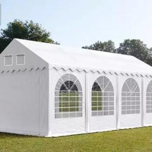 Professzionális extra erős rendezvénysátor 4x8 m, ponyva lángálló PVC fehér oldalfalmagasság+ 2,6m