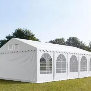 Professzionális  extra erős rendezvénysátor 5x10 m ponyva lángálló  PVC oldalmagasság + 2,6m erősített szerkezettel fehér