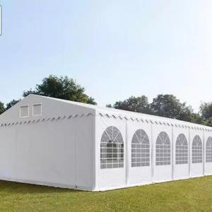 Professzionális extra erős rendezvénysátor 7x14 m ponyva lángálló PVC  oldalmagasság + 2,6m erősített szerkezettel