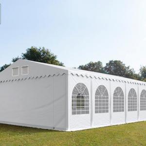 Professzionális lángálló extra erős rendezvénysátor 7x12 m ponyva PVC  fehér oldalmagasság+ 2,6m