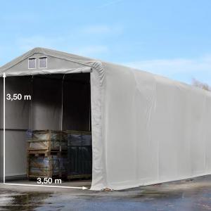 Professzionális raktársátor ponyva csarnok 4x16m  oldalmagasság 3,50m ponyva PVC  szürke