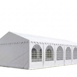 Professzionális rendezvénysátor 6x12 m ponyva  PVC 800 erősített szerkezettel padlókerettelfehér (72m2)