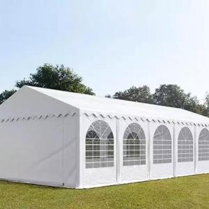 Professzionális rendezvénysátor 6x12 m ponyva  PVC erősített szerkezettel padlókerettelfehér (72m2)