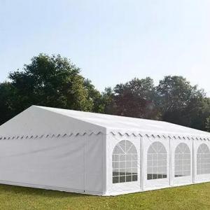 Professzionális rendezvénysátor 8x12 m, ponyva  lángálló PVC erősített szerkezettel fehér