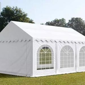 Professzionális rendezvénysátor parti sátor 3x6 m, ponyva  lángálló PVC erősített szerkezettel (18m2)