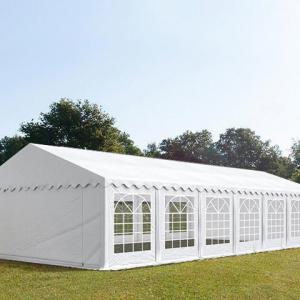 Professzionális rendezvénysátor parti sátor 6x14 m, ponyva PVC fehér