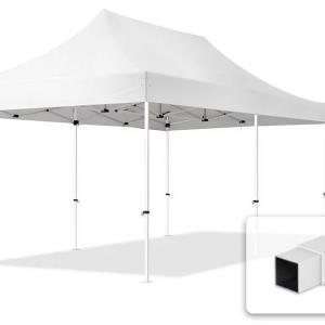 PROFI pop-up összecsukható pavilon rendezvénysátor 3x6m ponyva PVC szerkezete acél 30mm  oldalfal nélkül fehér