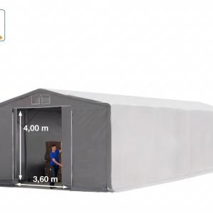 Raktársátor, ponyvacsarnok 8x16 m, 4 m oldalmagasság, lángálló PRIMEtex ponyva, szürke