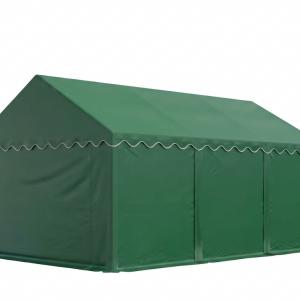 Raktársátor tároló, műhelysátor 3x6 m ponyva PVC erősített szerkezettel padlókerettel sötétzöld
