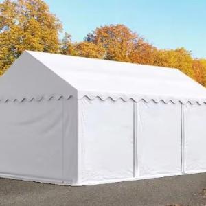 Raktársátor tároló sátor 4x6 m ponyva PVC  erősített szerkezettel padlókerettel