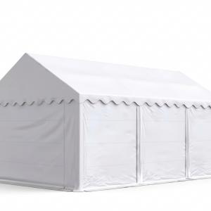 Raktársátor tároló sátor 4x6 m ponyva PVC erősített szerkezettel padlókerettel