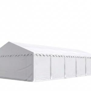 Raktársátor tároló sátor 6x12m ponyva  PVC  padlókerettel erősített szerkezettel fehér