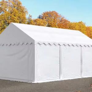 Raktársátor, tárolósátor 3 × 6 m – 18 m², erős PVC ponyvával, padlókerettel és megerősített horganyzott acélszerkezettel