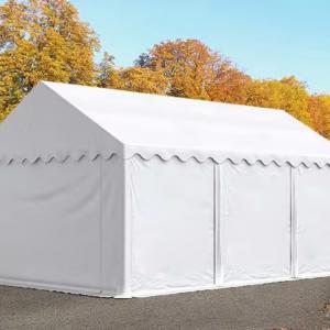 Raktársátor, tárolósátor 3 × 6 m – 18 m², PVC ponyvával, horganyzott acélvázzal