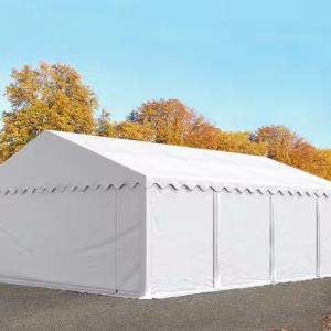 Raktársátor, tárolósátor, ipari sátor 5 × 8 m – 40 m², erős PVC ponyvával, horganyzott acélvázzal, 100% vízálló kivitelben