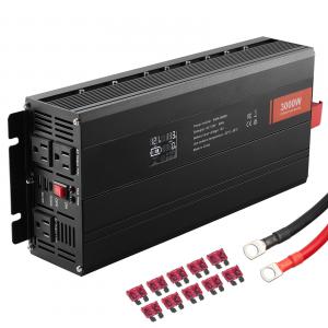 SZOLÁR INVERTERES TÖLTŐ 3000 W DC12V–AC230V LCD kijelző