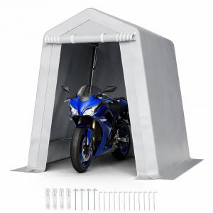 Tárolósátor, motorgarázs (183 × 183 × 214 cm) – horganyzott acélvázzal és dupla bevonatú PE ponyvával