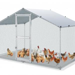 Tyúkketrec, tyúkól fedéllel – Horganyzott acélból, 200 x 300 x 200 cm