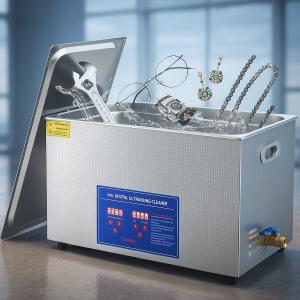 Ultrahangos tisztítógép 50 kHz kozmetikai alkatrészmosó sterilizátor 30l