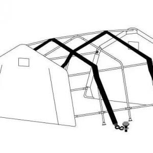 Viharvédelem 15 m talajrögzítés föld ponyvagarázshoz