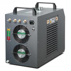 Vízhűtő – kompresszoros hűtőrendszer 7 L tartállyal, 18 l/perc áramlással CO₂ lézergravírozó gépekhez