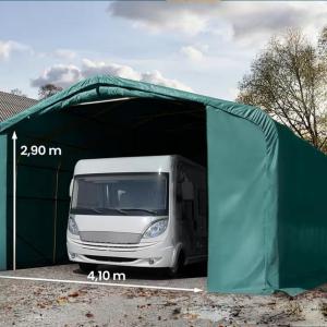Wikinger Ponyvagarázs mobilgarázs , 6x18m, PVC ponyva, sötét zöld
