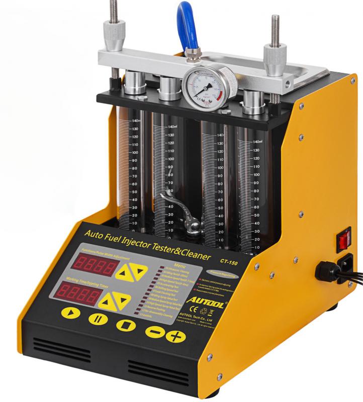 Ultrahangos injektor tisztító üzemanyag befecskendező szett 2000 ml Üzemanyagtartály, 0-7500 ford./perc Fordulatszám, 70 W