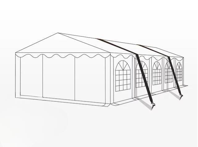 Viharvédelem 15 m talajrögzítés beton